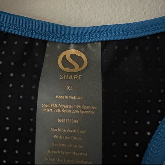 Shape Blue Racerback Tank Top - Picture 3 of 6